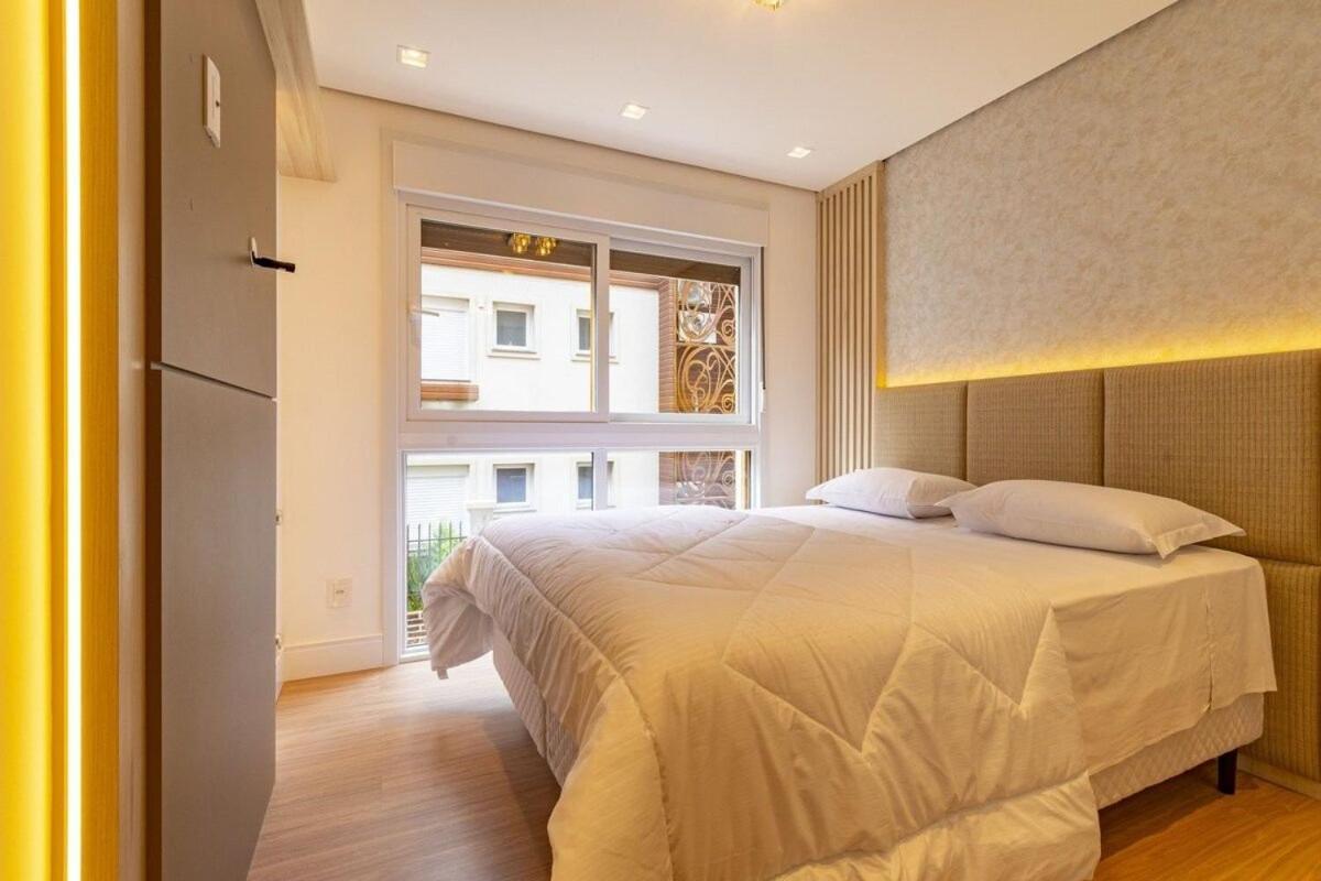 Rosa Edificio Bellagio Canela Com Infraestrutura Completa Apartment Exterior foto